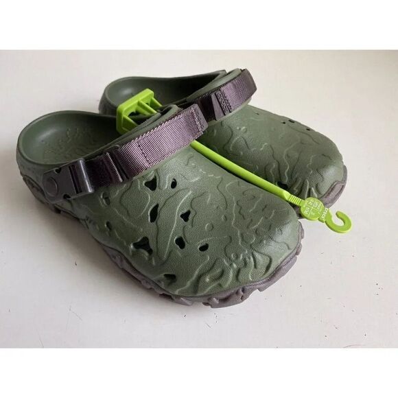 CROCS All Terrain Atlas Clog Army Green Espresso 208391-32C Men’s 8 Women’s 10 - Picture 1 of 12